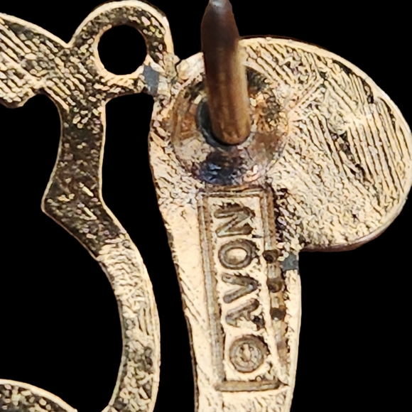 Vintage AVON Squirrel Pin Pinback Button Brooch Lapel Woodland Animal Cutout 1" - Picture 3 of 6